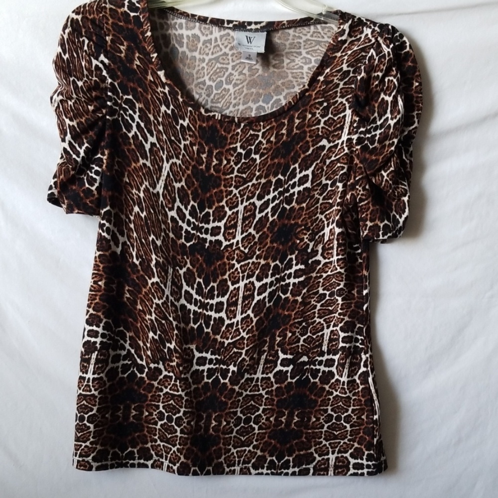 Worthington animal print top